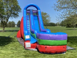 Inflatable Slides Bounce Houses 1652932988 18' Retro Colors Slide - Dry