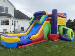 Powell Inflatables 1652932425 Retro Bounce and Slide Combo - Dry